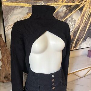 SHEIN Black Turtleneck Sweater
